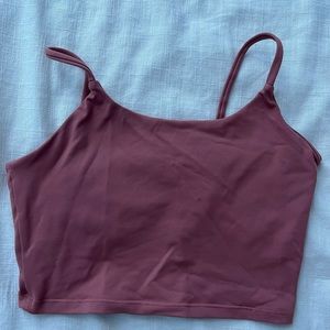 Museonly rust long line yoga bra